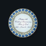 Gold Sapphire Blue 45th Wedding Jubileum Magneet<br><div class="desc">Een ontwerp van de Afbeeldingen Digitalcon met een Blauw Sapphire en Gold kleurenthema met een verscheidenheid van douaneafbeeldingen, vormen, patronen, stijlen en doopvonten in dit één-van-a-vriendelijke "45th Wedding Jubileum"Magnet. Dit elegante en aantrekkelijke ontwerp maakt de perfecte accessoire voor uw receptie of partijplannen voor het speciale Jubileum Couple. Het komt ook...</div>