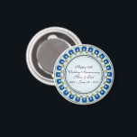 Gold Sapphire Blue 45th Wedding Jubileum Magneet<br><div class="desc">Een ontwerp van de Afbeeldingen Digitalcon met een Blauw Sapphire en Gold kleurenthema met een verscheidenheid van douaneafbeeldingen, vormen, patronen, stijlen en doopvonten in dit één-van-a-vriendelijke "45th Wedding Jubileum"Magnet. Dit elegante en aantrekkelijke ontwerp maakt de perfecte accessoire voor uw receptie of partijplannen voor het speciale Jubileum Couple. Het komt ook...</div>