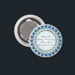 Gold Sapphire Blue 45th Wedding Jubileum Magneet<br><div class="desc">Een ontwerp van de Afbeeldingen Digitalcon met een Blauw Sapphire en Gold kleurenthema met een verscheidenheid van douaneafbeeldingen, vormen, patronen, stijlen en doopvonten in dit één-van-a-vriendelijke "45th Wedding Jubileum"Magnet. Dit elegante en aantrekkelijke ontwerp maakt de perfecte accessoire voor uw receptie of partijplannen voor het speciale Jubileum Couple. Het komt ook...</div>