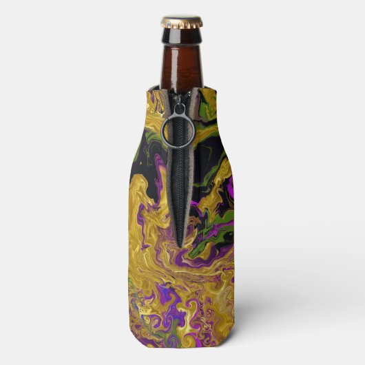 Gold Satin Flesjeskoeler (Fles Achterkant)