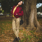 Gold Satin Pattern Leggings - 