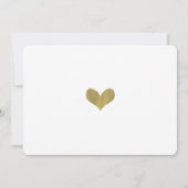 Gold Save the Date Modern Photo Wedding Verloving Kaart (Achterkant)