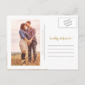 GOLD SAVE THE DATE // Save the Date Aankondiging (Achterkant)