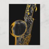 Gold Sax Briefkaart (Voorkant)
