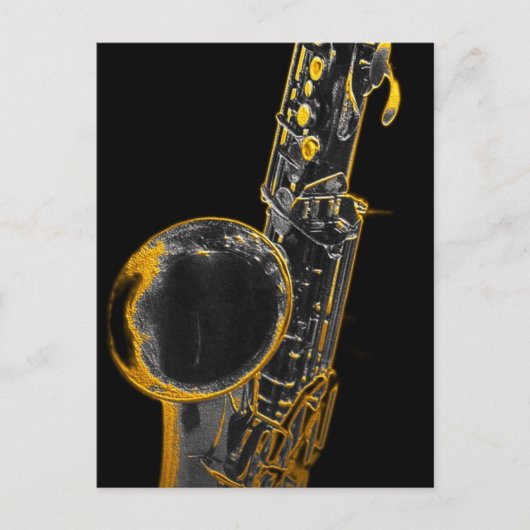 Gold Sax Briefkaart (Voorkant)