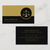 Gold Scales, Legal Professional Visitekaartje (Voorkant / Achterkant)