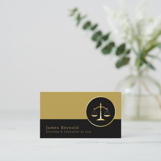 Gold Scales, Legal Professional Visitekaartje (Staand voorkant)