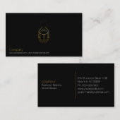 Gold Scarab Visitekaartje (Voorkant / Achterkant)