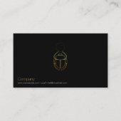 Gold Scarab Visitekaartje (Voorkant)