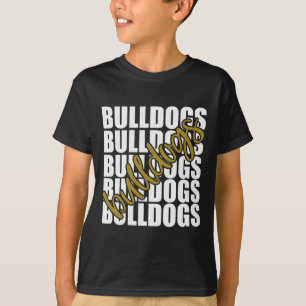 Gold School Sport Fan Team Spirit T-shirt