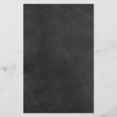 Gold Scissors Barber Chalkboard Service Menu (Achterkant)