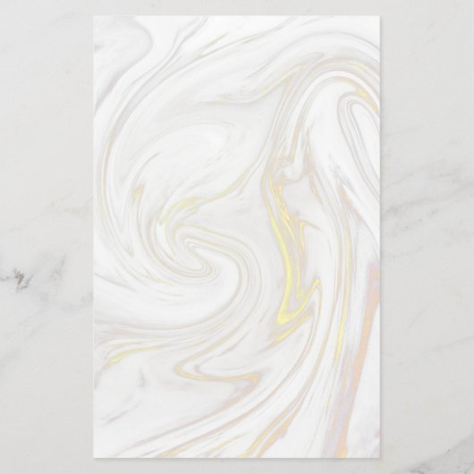 Gold Scissors Barber Service Menu Marble (Achterkant)