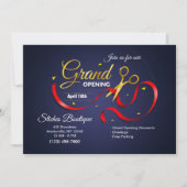 Gold Scissors Grand Openings Uitnodiging (Voorkant)
