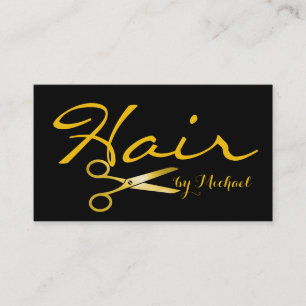 Gold Scissors haar Stylist #2 Visitekaartje