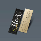 Gold Scissors Hair Salon Haarstylist Benoeming Mini Visitekaartjes