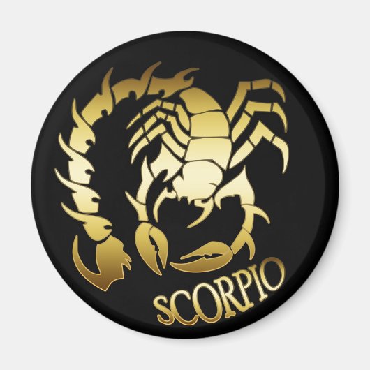 GOLD SCORPIO MAGNEET (Voorkant)