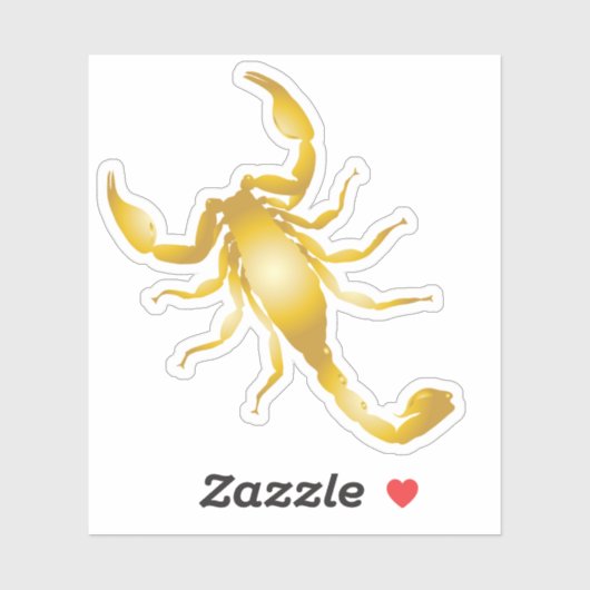 Gold Scorpion Sticker (Vel)