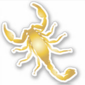 Gold Scorpion Sticker (Voorkant)