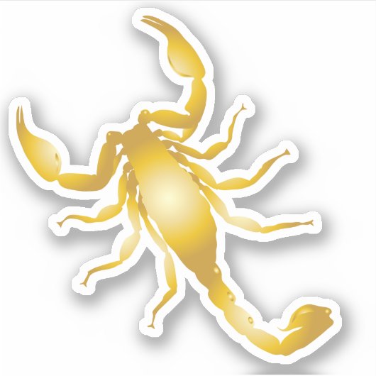 Gold Scorpion Sticker (Voorkant)