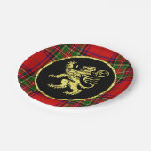 Gold Scottish Lion en Pset Papieren Bordje (Gekanteld)