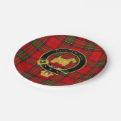 Gold Scottish Terrier Clan Crest Pset Papieren Bordje (Gekanteld)