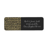 Gold Scratch Golden Modern Glamor Elegant Party Etiket (Voorkant)