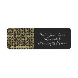 Gold Scratch Golden Modern Glamor Elegant Party Etiket