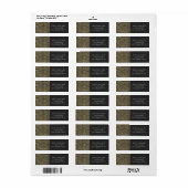 Gold Scratch Golden Modern Glamor Elegant Party Etiket (Full Sheet)