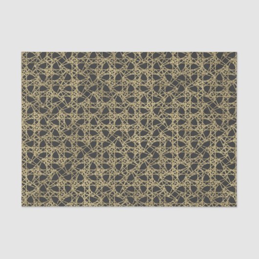 Gold Scratch Golden Modern Glamor Elegant Party Tissuepapier (Voorkant)