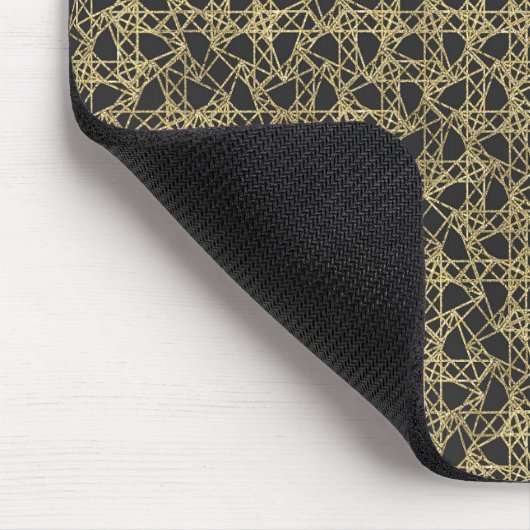 Gold Scratch Golden Modern Glamor Muismat (Hoek)