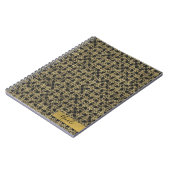 Gold Scratch Golden Modern Glamor op persoonlijke Notitieboek (Linkerzijde)