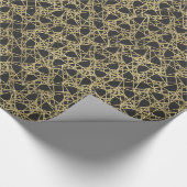 Gold Scratch Golden Modern Glamour Unique Elegant Cadeaupapier (Hoek)