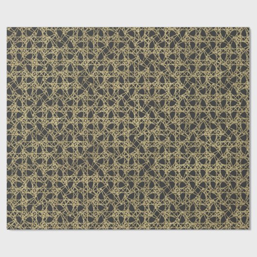 Gold Scratch Golden Modern Glamour Unique Elegant Cadeaupapier (Vlak)