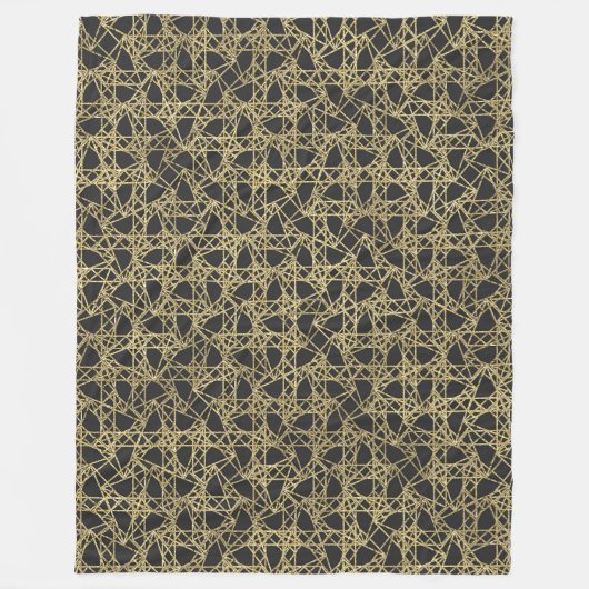 Gold Scratch Golden Modern Glamour Unique Elegant Fleece Deken (Voorkant)