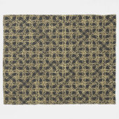 Gold Scratch Golden Modern Glamour Unique Elegant Fleece Deken (Voorkant (Horizontaal))