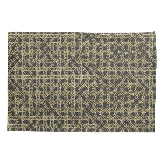 Gold Scratch Golden Modern Glamour Unique Elegant Kussensloop (Achterkant)