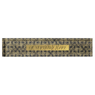 Gold Scratch Golden Modern Glamour Unique Elegant Naambordje