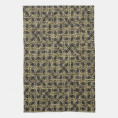 Gold Scratch Golden Modern Glamour Unique Elegant Theedoek (Verticaal)