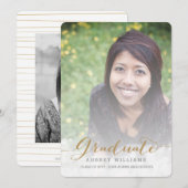 Gold Script 2 Aankondiging Afstudeerder foto's (Voorkant / Achterkant)