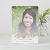 Gold Script 2 Aankondiging Afstudeerder foto's (Staand voorkant)