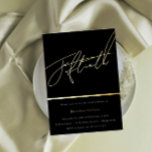 Gold Script 50th Birthday Party Golden Folie Uitnodiging<br><div class="desc">Gold Script 50th 50th Birthday Party Golden Folie Invitation Bekijk andere uitnodigingen in onze niche en nestwinkel</div>
