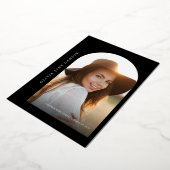 Gold Script Afstuderen Folie Folie Uitnodiging (Gedraaid)