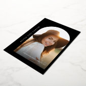 Gold Script Afstuderen Folie Uitnodiging (Gedraaid)