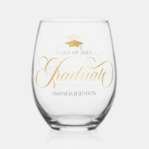 Gold Script Afstuderen naam Afstuderen