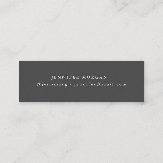 Gold Script afstuderen naamkaart Mini Visitekaartje (Achterkant)