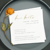 Gold Script Black White Weddenschap Facts Servet