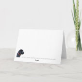 Gold Script Blue Line Congrates van politie Kaart (Achterkant)