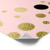 Gold Script Confetti Afstudeerder Partij Roze Welk Poster