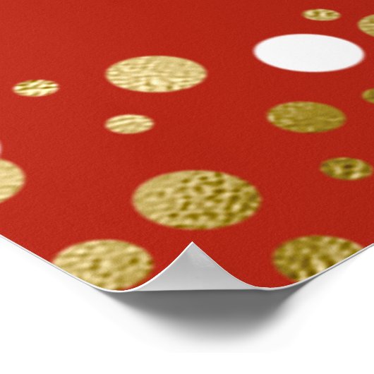 Gold Script Congrates Afstudeerder Red Welcome Sig Poster (Hoek)