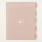 Gold Script Future Mrs Blush Pink Wedding Planner (Achterkant)